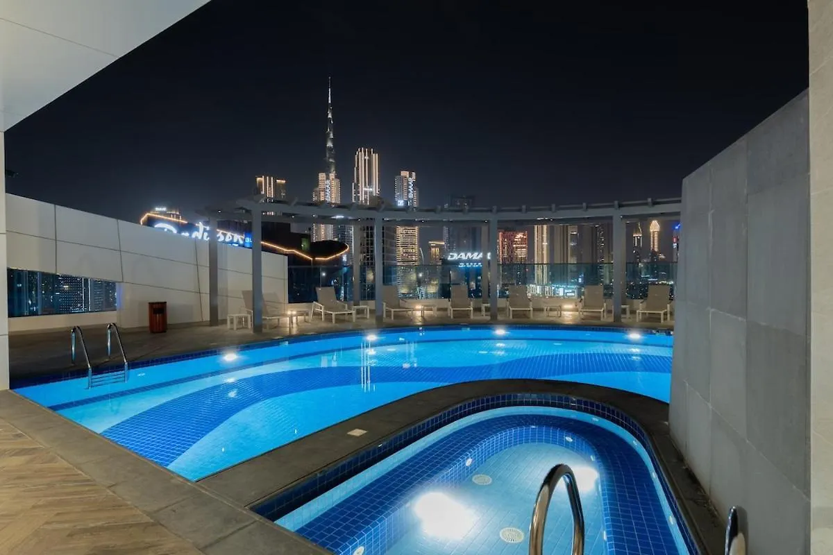 Trendy 1-Bedroom Apartment For 4 In Business Bay Дубай 0*,